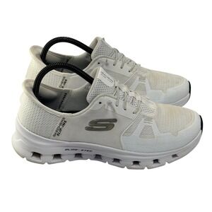 Skechers Slip-Ins Glide-Step Pro Walking Shoes Womens 8.5 White Athletic Sneaker